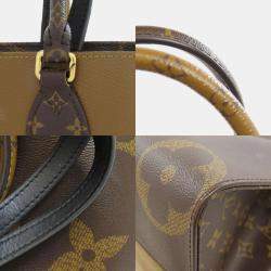 Louis Vuitton Giant Monogram Canvas On The Go Mm Tote Bag