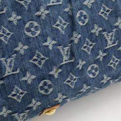 Louis Vuitton Blue Monogram Denim Neo Cavi Gm Tote Bag