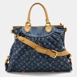 Louis Vuitton Blue Monogram Denim Neo Cavi Gm Tote Bag