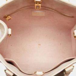 Louis Vuitton Light Pink Yellow Leather Monogram Empreinte On The Go Pm Handbag