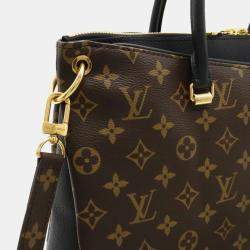 Louis Vuitton Noir Black Monogram Pallas Tote Bag