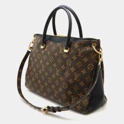 Louis Vuitton Noir Black Monogram Pallas Tote Bag