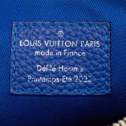 Louis Vuitton Blue/Vert Monogram Taurillon Leather Illusion Keepall XS Bag