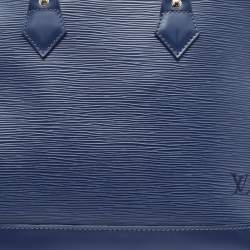 مملوكة مسبقًا Louis Vuitton Myrtille Blue Epi Leather Alma PM Bag