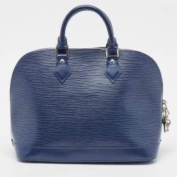 مملوكة مسبقًا Louis Vuitton Myrtille Blue Epi Leather Alma PM Bag