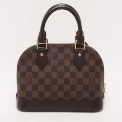 Pre Owned Louis Vuitton Damier Ebene Canvas Alma BB Bag