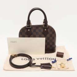 Pre Owned Louis Vuitton Damier Ebene Canvas Alma BB Bag