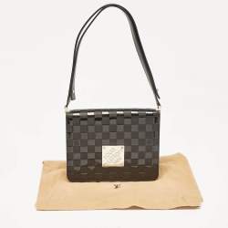 Pre Owned Louis Vuitton Black Damier Vernis Cabaret Bag