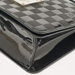 Pre Owned Louis Vuitton Black Damier Vernis Cabaret Bag