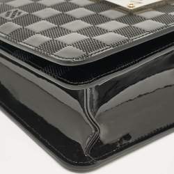 Pre Owned Louis Vuitton Black Damier Vernis Cabaret Bag