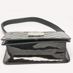 Pre Owned Louis Vuitton Black Damier Vernis Cabaret Bag