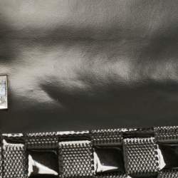 Pre Owned Louis Vuitton Black Damier Vernis Cabaret Bag