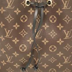 Pre Owned Louis Vuitton Black Monogram Canvas NeoNoe MM Bag