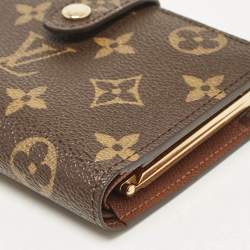 Pre Owned Louis Vuitton Monogram Canvas Port Feuille Vienoise French Purse Wallet