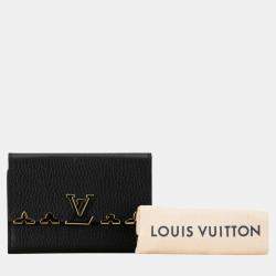   Louis Vuitton Black Taurillon Capucines Compact Wallet