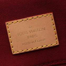 Pre Owned Louis Vuitton Brown Coated Canvas Leather Monogram Grand Palais Mm Handbag