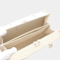Louis Vuitton White Leather Wallet Trunk Monogram Second Bag Clutch