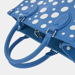 Louis Vuitton Blue/White Leather Monogram Empreinte On The Go PM Handbag