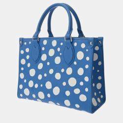 Louis Vuitton Blue/White Leather Monogram Empreinte On The Go PM Handbag