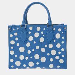 Louis Vuitton Blue/White Leather Monogram Empreinte On The Go PM Handbag