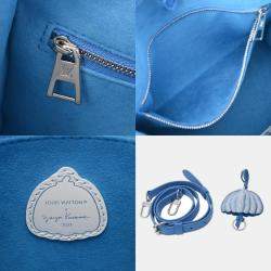 Louis Vuitton Blue/White Leather Monogram Empreinte On The Go PM Handbag