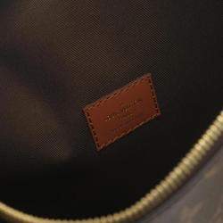 Louis Vuitton Coated Canvas Leather Brown Loop Hobo Monogram Reverse Shoulder Bag