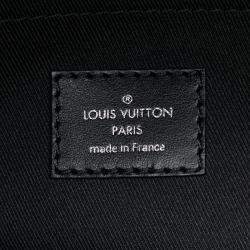Pre Owned Louis Vuitton Noir Black Taurillon Leather Monogram Eclipse Steamer Pm Handbag