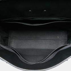 Pre Owned Louis Vuitton Noir Black Taurillon Leather Monogram Eclipse Steamer Pm Handbag