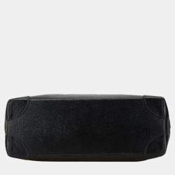 Pre Owned Louis Vuitton Noir Black Taurillon Leather Monogram Eclipse Steamer Pm Handbag