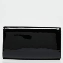 Pre Owned Louis Vuitton Black Patent Leather Louise Clutch