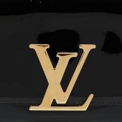 Pre Owned Louis Vuitton Black Patent Leather Louise Clutch