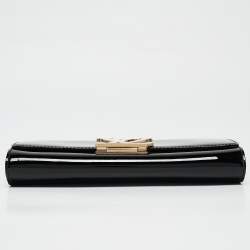 Pre Owned Louis Vuitton Black Patent Leather Louise Clutch