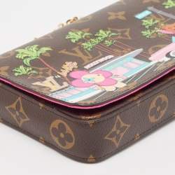 Pre Owned Louis Vuitton Monogram Canvas Limited Edition Vivienne Felicie Pochette Bag