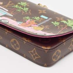 Pre Owned Louis Vuitton Monogram Canvas Limited Edition Vivienne Felicie Pochette Bag