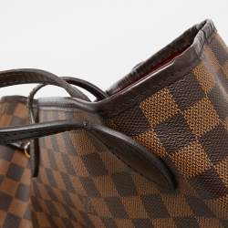 Louis Vuitton Damier Ebene Canvas Neverfull MM Bag