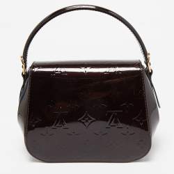 Pre Owned Louis Vuitton Amarante Monogram Vernis Pasadena Bag