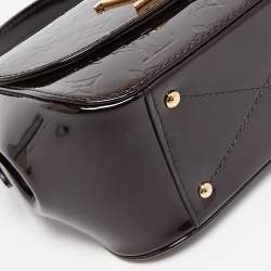 Pre Owned Louis Vuitton Amarante Monogram Vernis Pasadena Bag