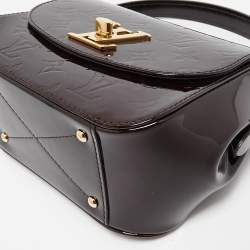 Pre Owned Louis Vuitton Amarante Monogram Vernis Pasadena Bag