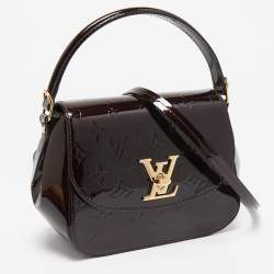 Pre Owned Louis Vuitton Amarante Monogram Vernis Pasadena Bag