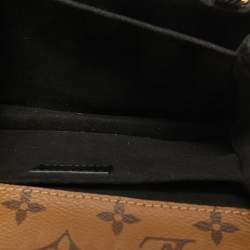 Pre Owned Louis Vuitton Black Shiny Epi Reverse Monogram Pochette Metis Mini Bag