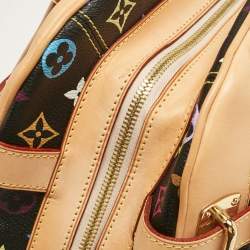 Pre Owned Louis Vuitton Black Monogram Multicolore Canvas Claudia Bag