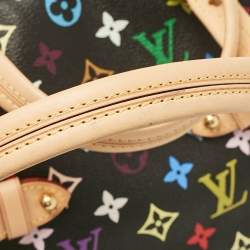 Pre Owned Louis Vuitton Black Monogram Multicolore Canvas Claudia Bag