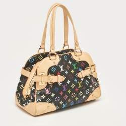 Pre Owned Louis Vuitton Black Monogram Multicolore Canvas Claudia Bag