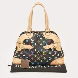 Pre Owned Louis Vuitton Black Monogram Multicolore Canvas Claudia Bag