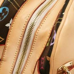 Pre Owned Louis Vuitton Black Monogram Multicolore Canvas Claudia Bag