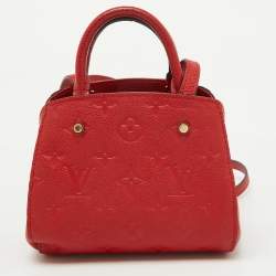 Louis Vuitton Cherry Monogram Empreinte Leather Montaigne Nano Bag