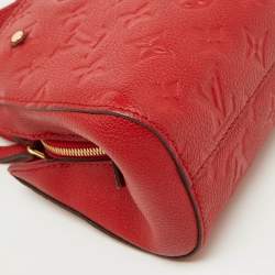 Louis Vuitton Cherry Monogram Empreinte Leather Montaigne Nano Bag