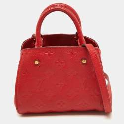 Louis Vuitton Cherry Monogram Empreinte Leather Montaigne Nano Bag