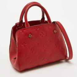 Louis Vuitton Cherry Monogram Empreinte Leather Montaigne Nano Bag