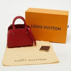 Louis Vuitton Cherry Monogram Empreinte Leather Montaigne Nano Bag